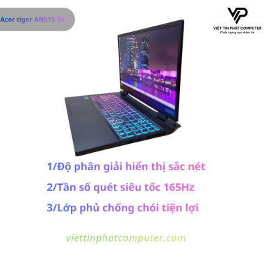 [ Like New ] Acer tiger AN515-58  Intel Core i9-12900H / Ram 16G / SSD 512G  NVMe / Card  RTX3060 6G / Màn hình 15.6