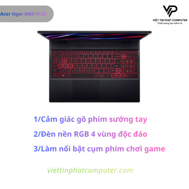 [ Like New ] Acer tiger AN515-58  Intel Core i9-12900H / Ram 16G / SSD 512G  NVMe / Card  RTX3060 6G / Màn hình 15.6
