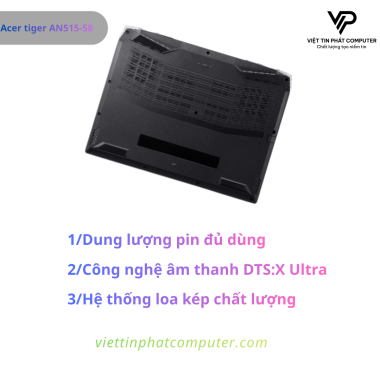 [ Like New ] Acer tiger AN515-58  Intel Core i9-12900H / Ram 16G / SSD 512G  NVMe / Card  RTX3060 6G / Màn hình 15.6