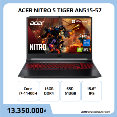 Acer Nitro5 AN515-57-77KU i7 11800H/16GB/512GB/15.6