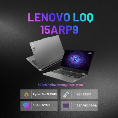 Lenovo LOQ 15 | Ryzen 5 - 7235HS | RAM 12GB | SSD 512GB | RTX 4050 6GB | 15.6''' FHD 144Hz (New)