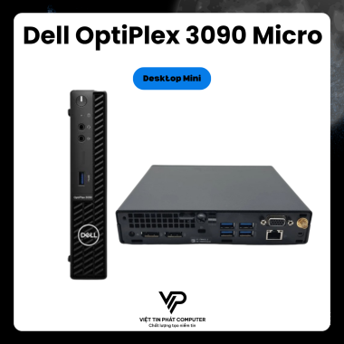 Dell OptiPlex 3090 Micro / Intel Core i3-10105T / Ram 8GB / SSD 256GB / card tích hợp  Intel UHD Graphics 630