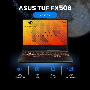 ASUS TUF FX506 i5 10300H | 16GB | 512GB | GTX1660TI | 15.6