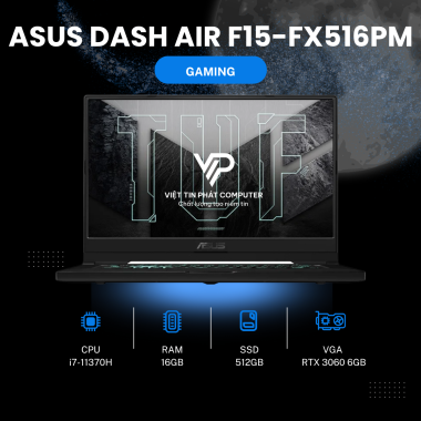 ASUS TUF DASH AIR F15 FX516PM i7-11370H | 16GB | 512GB | RTX 3060 6GB | 15.6