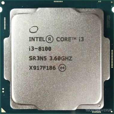 CPU INTEL CORE i3-8100