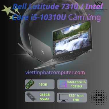 [Like New] Dell Latitude 7310 / Intel Core i5-10310U / Ram 16G / SSD 256GB / Màn hình 13.3