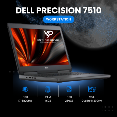 DELL PRECISION 7510 I7-6820HQ | 16GB | 256GB | Quadro M2000M (4GB) | 15.6″ FHD