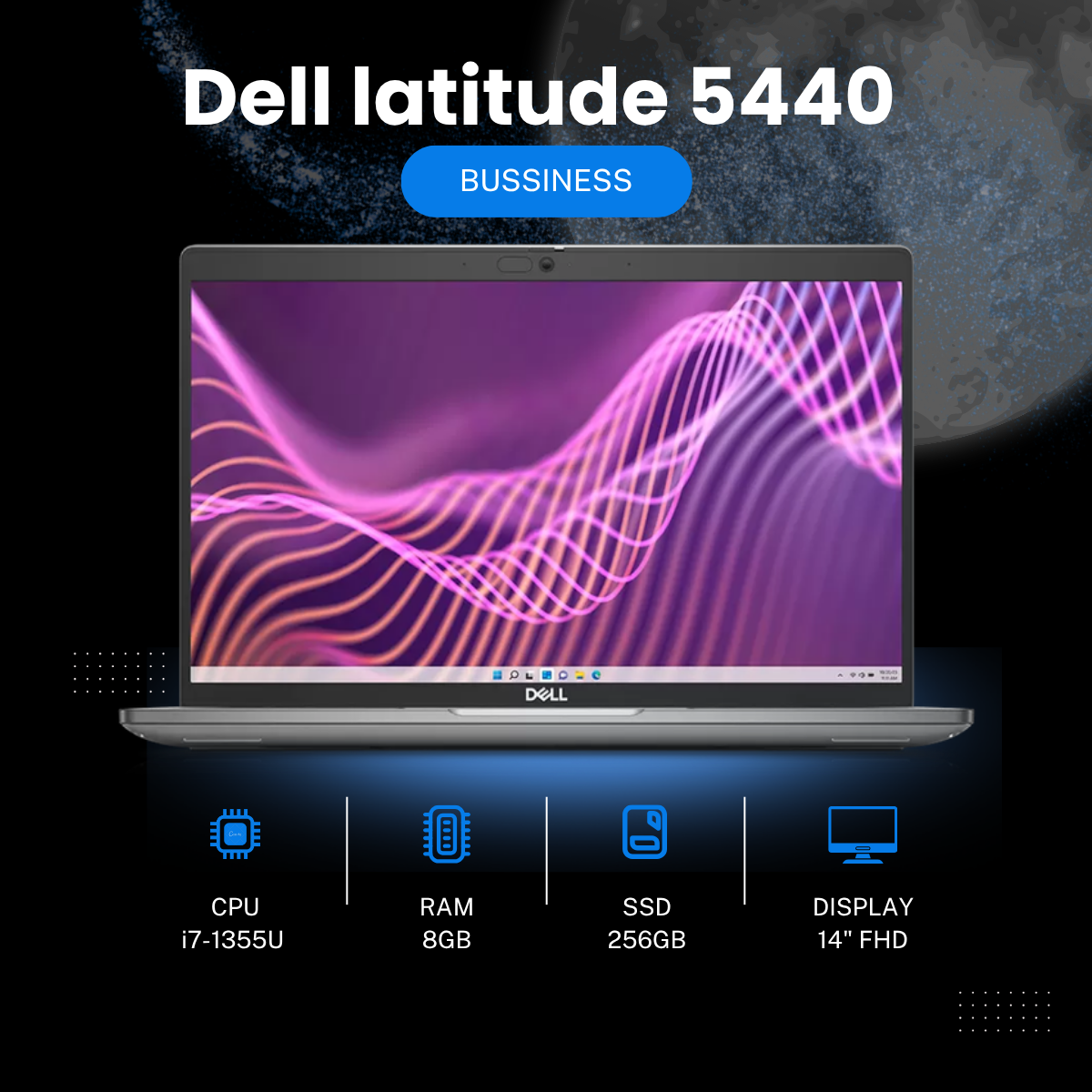 [Like New] Dell latitude 5440 / Intel Core i7-1355U / Ram 8G / SSD 256GB /  Màn 14