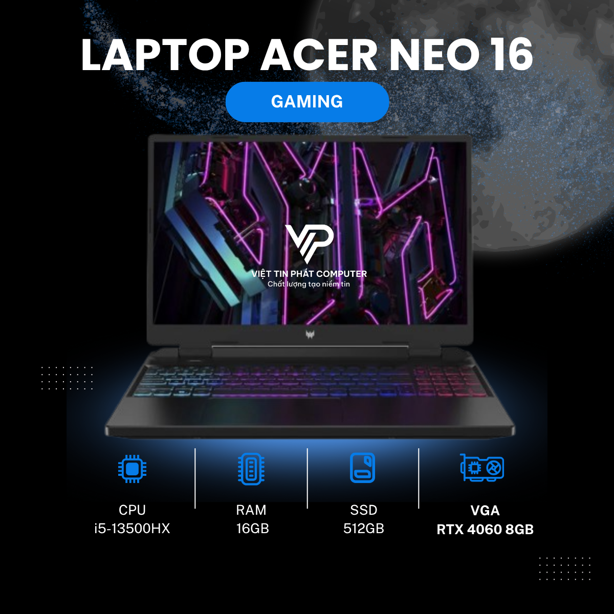 Acer Neo 16 I5-13500HX | 16GB | 512G | RTX4060 8G | 16