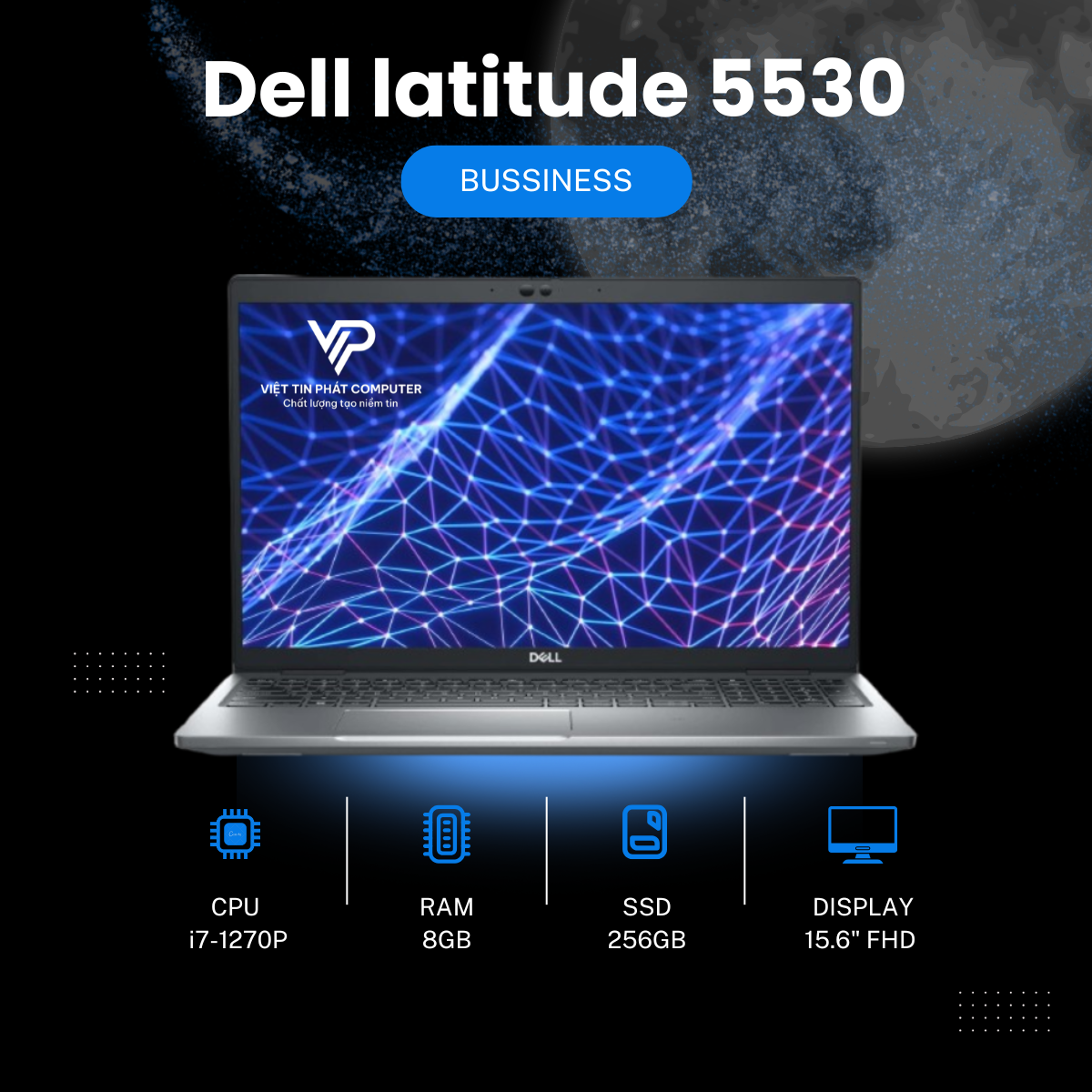 [ Likw new] Dell latitude 5530，Intel Core i7-1270/ RAM 8G / SSD 256G NVMe /màn 15.6