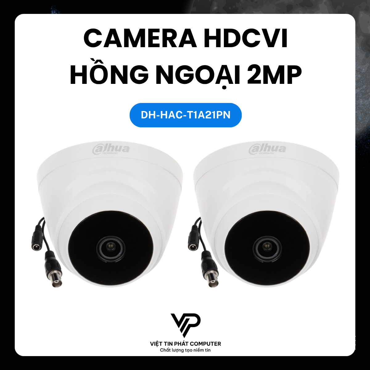 CAMERA HDCVI COOPER 2MP DAHUA DH-HAC-T1A21P