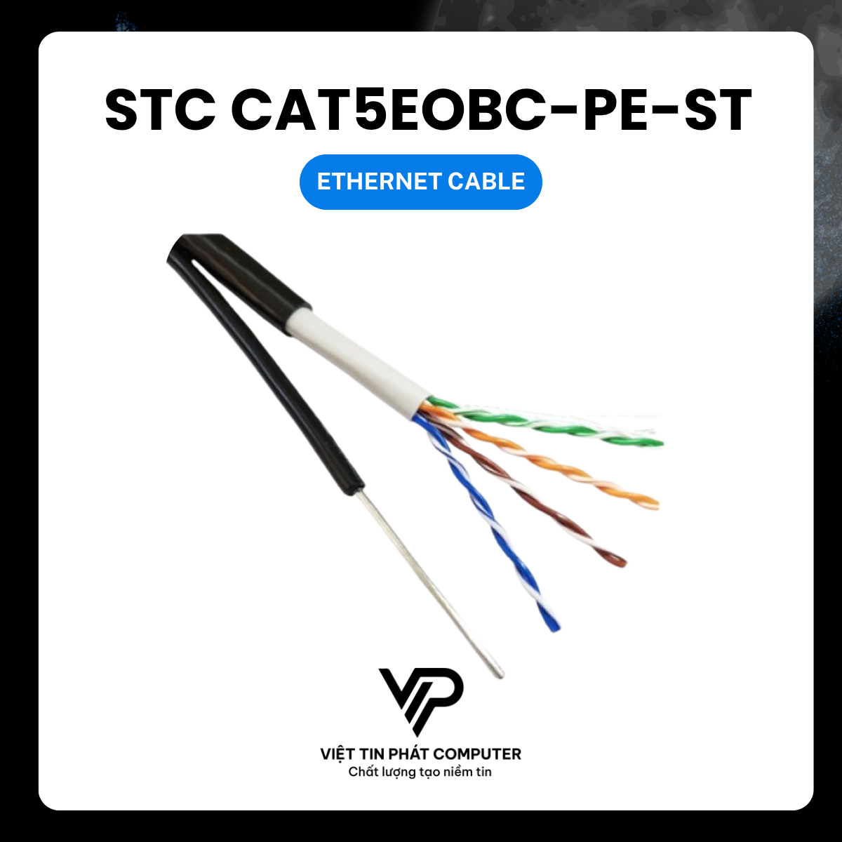 CÁP MẠNG STC CAT5EOBC-PE-ST 305m/thùng
