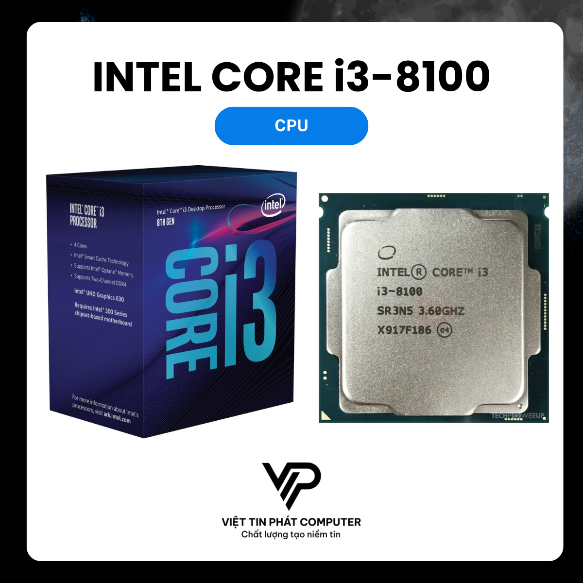 CPU INTEL CORE i3-8100