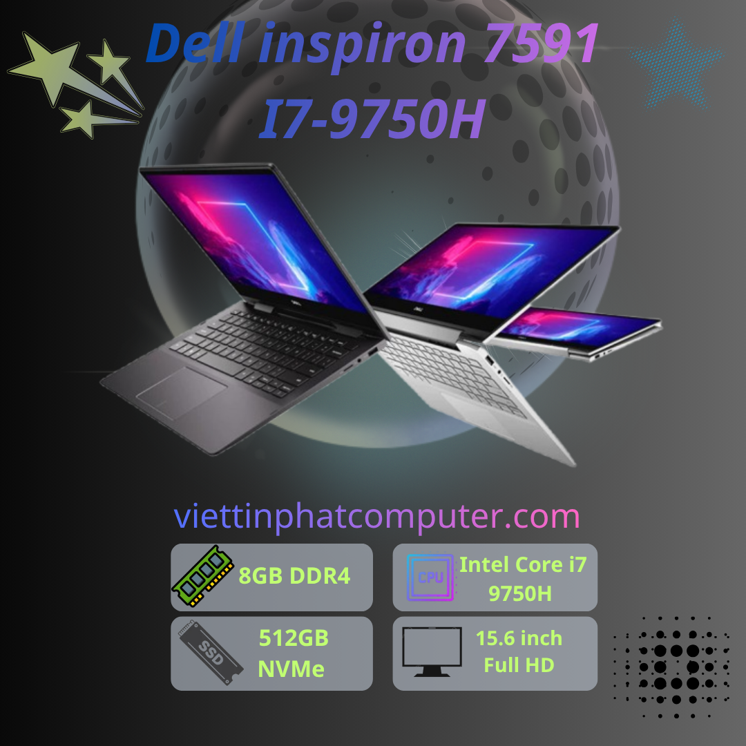 [ Like new] Dell inspiron 7591 I7-9750H ram 8G 512G SSD GTX1650 4G 15.6