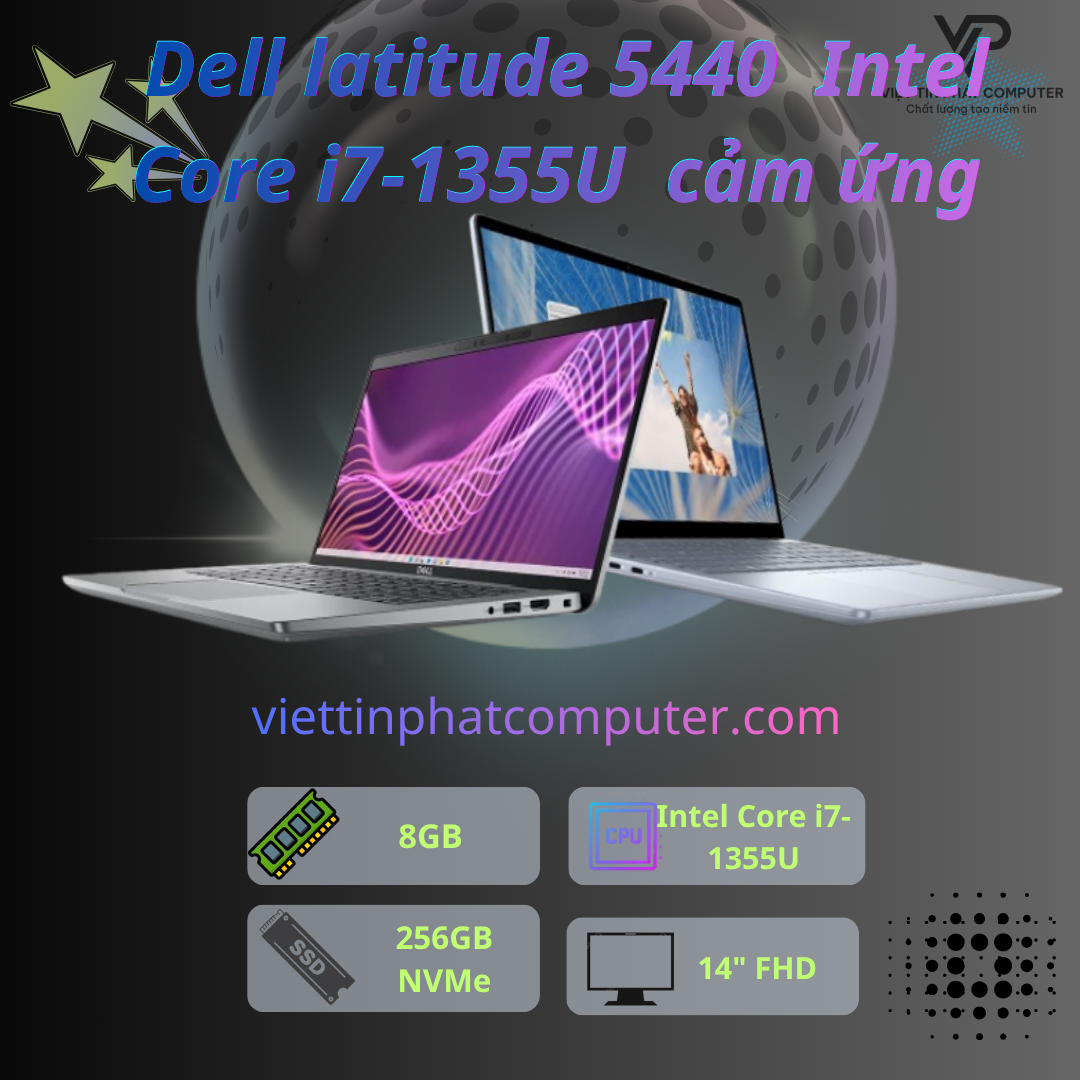 [Like New] Dell latitude 5440  Intel Core i7-1355U / Ram 8G / SSD 256G / Màn 14