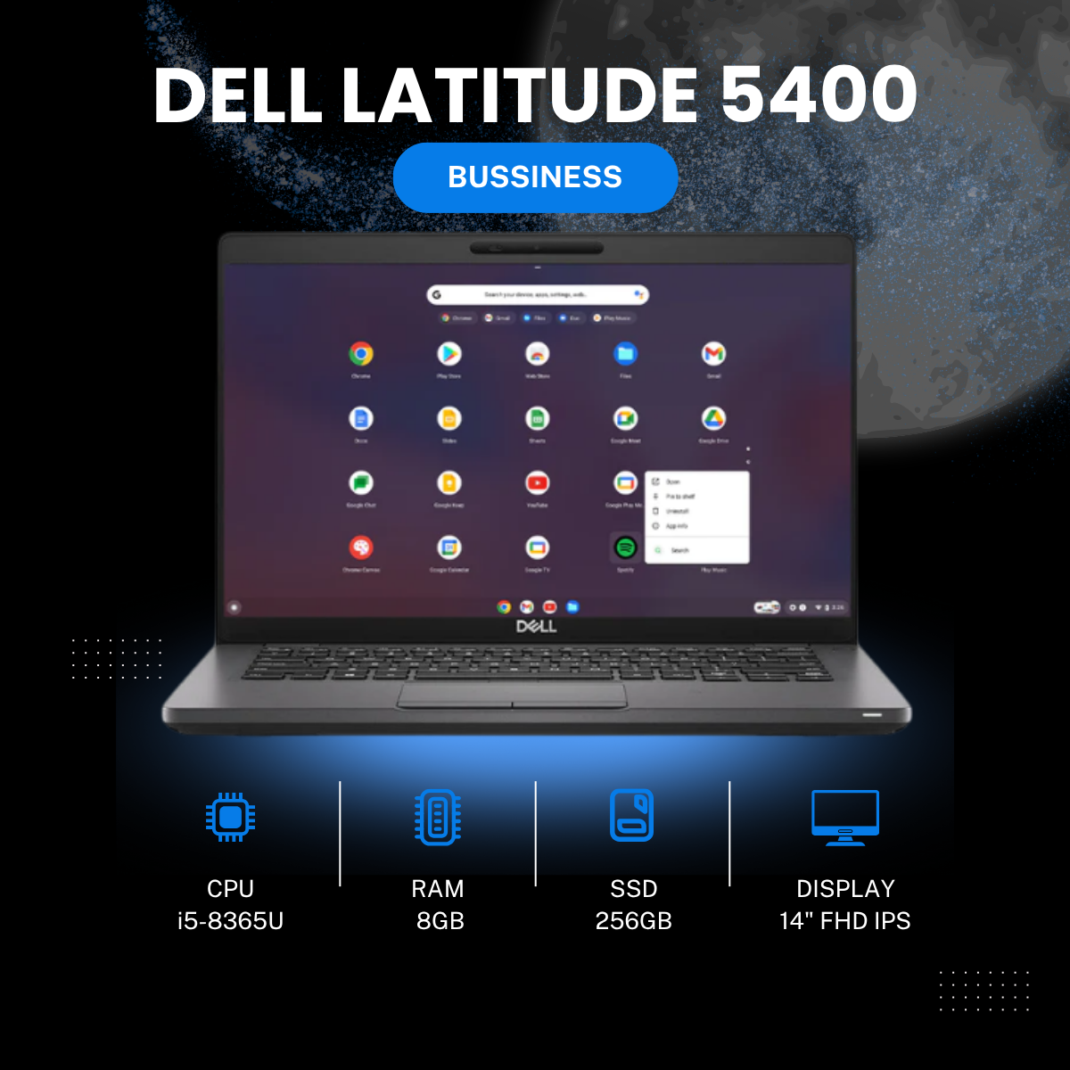 Dell Latitude 5400 i5-8365U | 8GB | 256GB | 14.0 FHD IPS