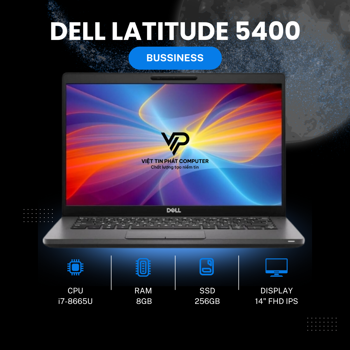 DELL LATITUDE 5400 i7-8665U | 8GB | 256GB | 14