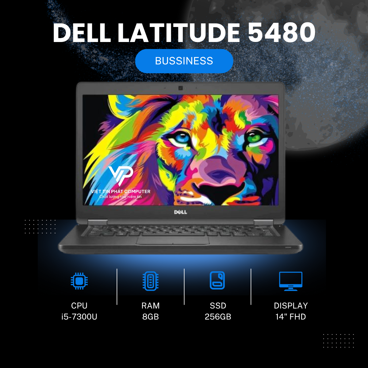 DELL LATITUDE 5480 I5-7300U ram 8G SSD 256G 14