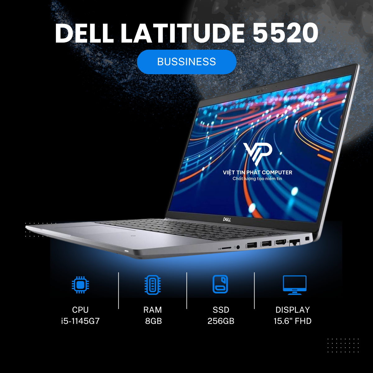 DELL LATITUDE 5520 i5-1145G7 RAM 8GB SSD 256GB 15.6