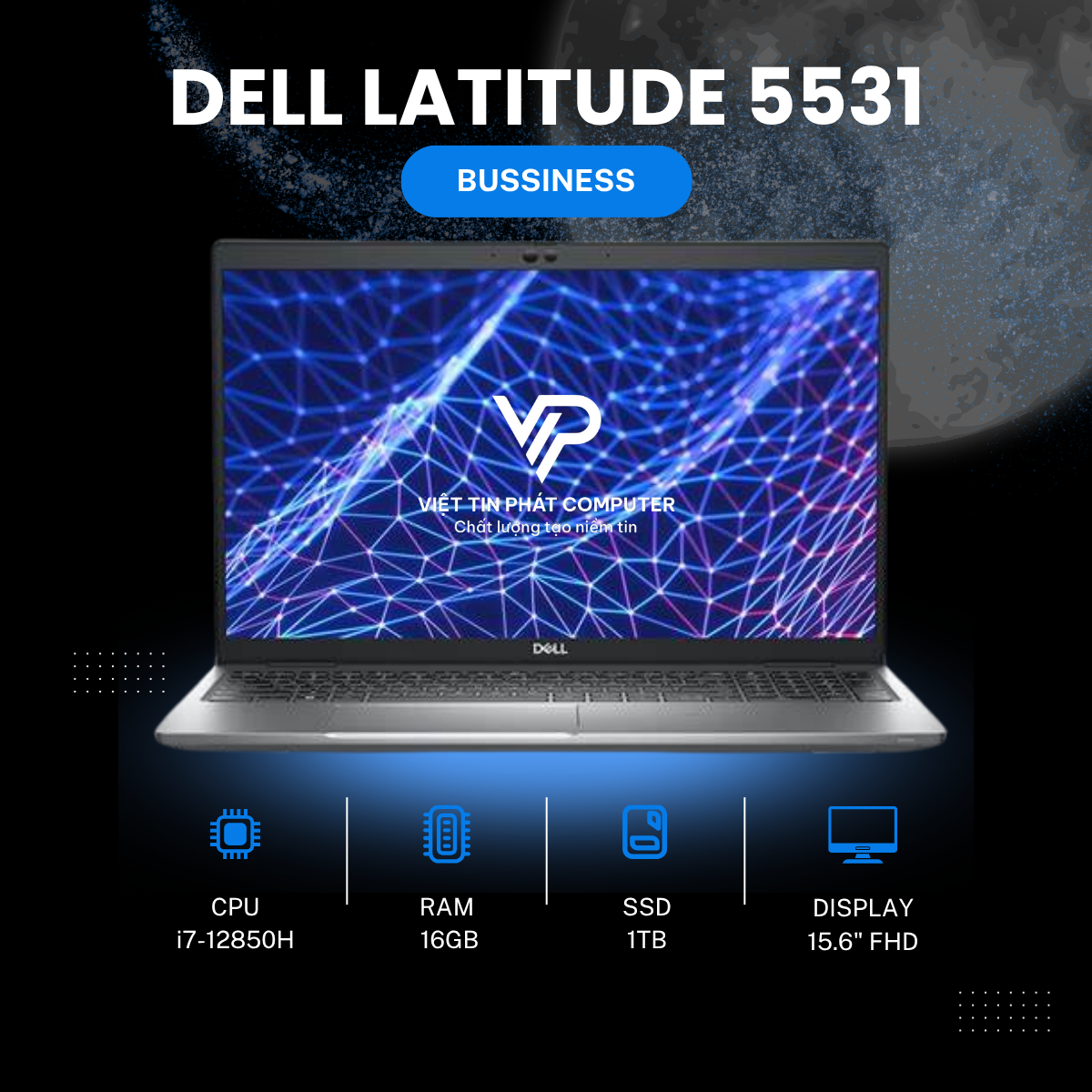 DELL LATITUDE 5531 I7-12850H | 16GB DDR5 | 1TB | 15.6