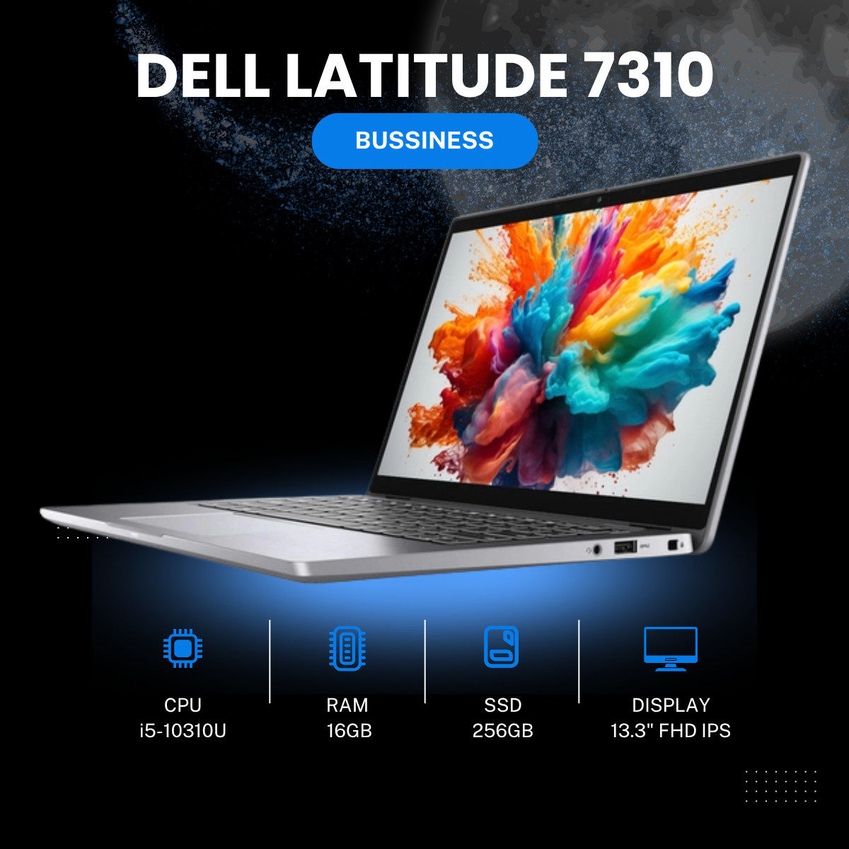 DELL LATITUDE 7310 i5-10310U | 16GB | 256GB | 13.3
