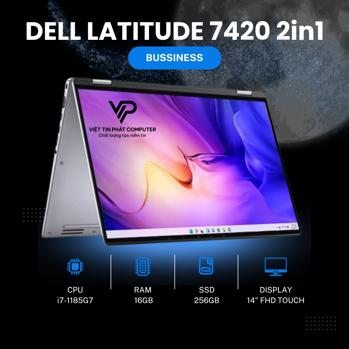 DELL LATITUDE 7420 2in1 i7-1185G7 | 16G | 256G | 14