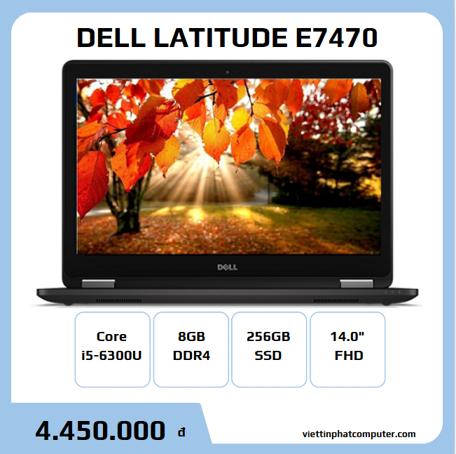 DELL LATITUDE E7470 | i5-6300U | 8GB | 256GB | 14