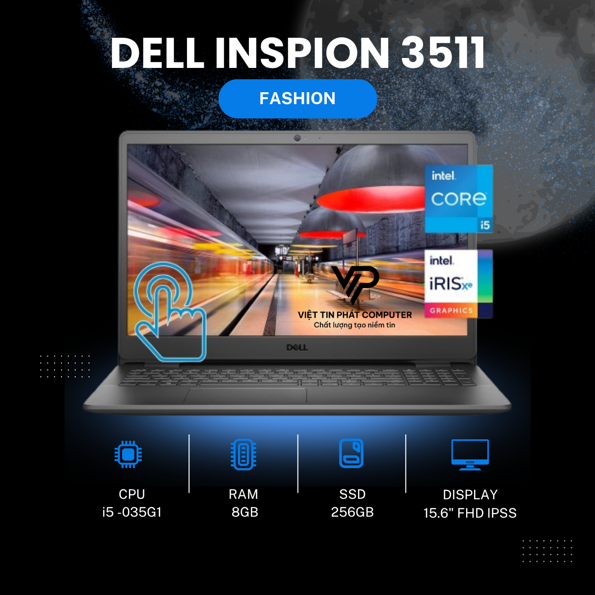 DELL INSPRION 3511 i5-1035G1 | 8GB | 256GB | 15.6 FHD IPS
