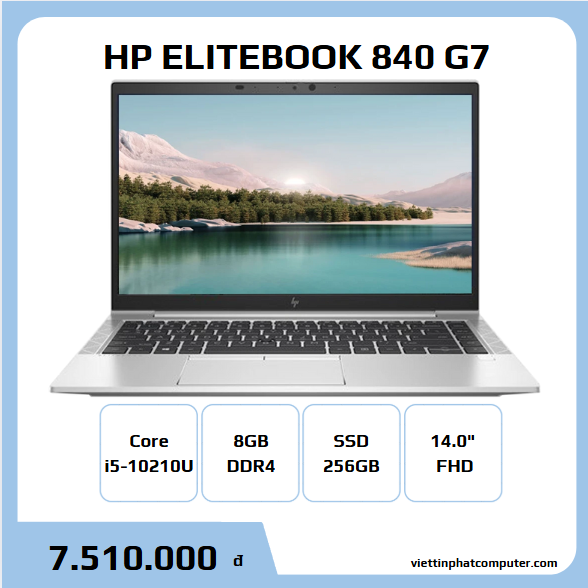 HP ELITEBOOK 840G7 i5-10210U RAM 8G SSD 256G 14