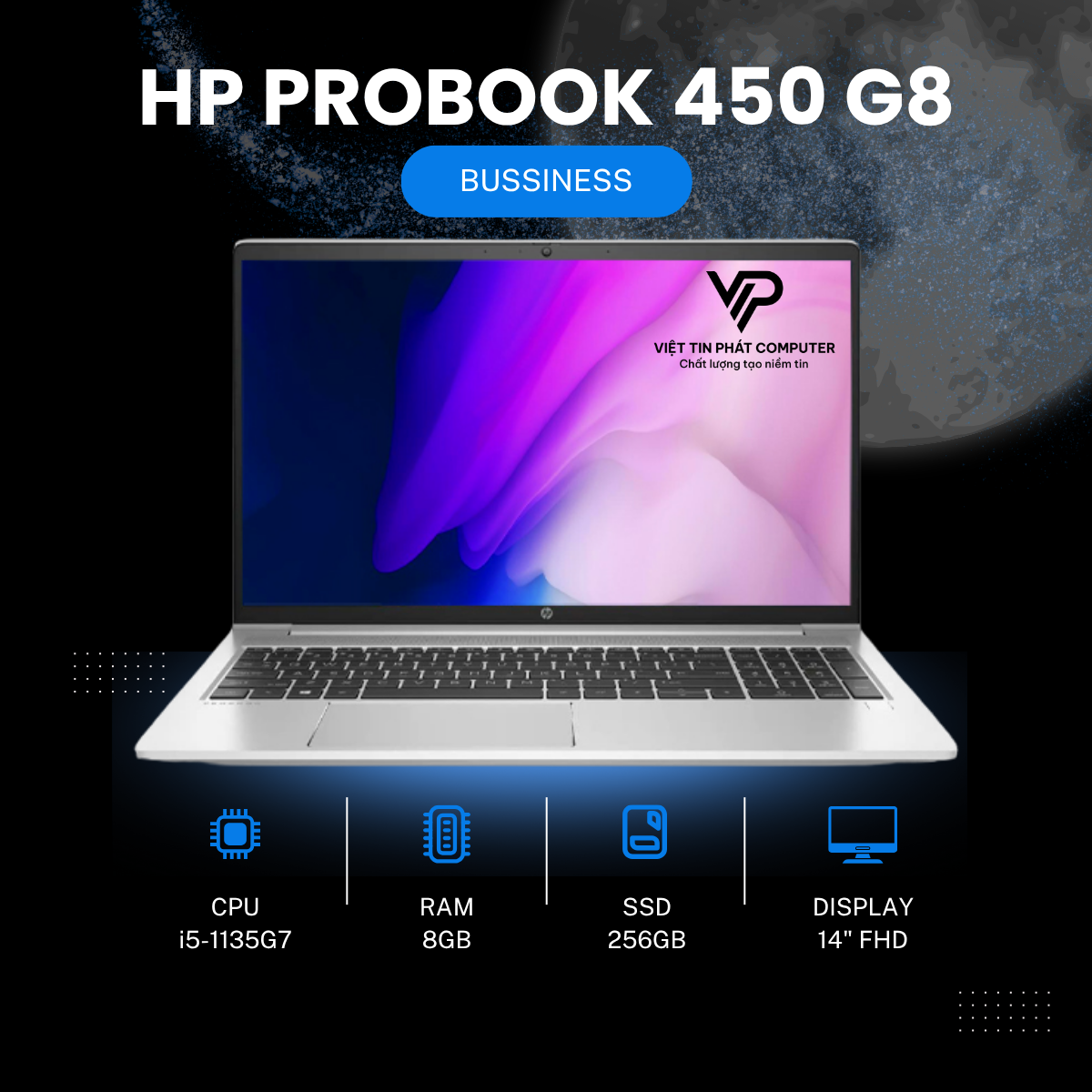 HP PROBOOK 450 G8 i5-1135G7 RAM 8GB SSD 256GB 15.6