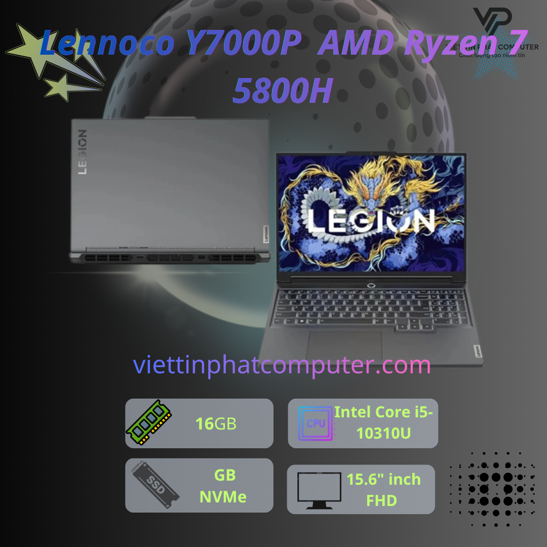 [Like New] Lenovo  Y7000P / AMD Ryzen 7 5800H / Ram 16G / SSD  512G / Màn hình 15.6