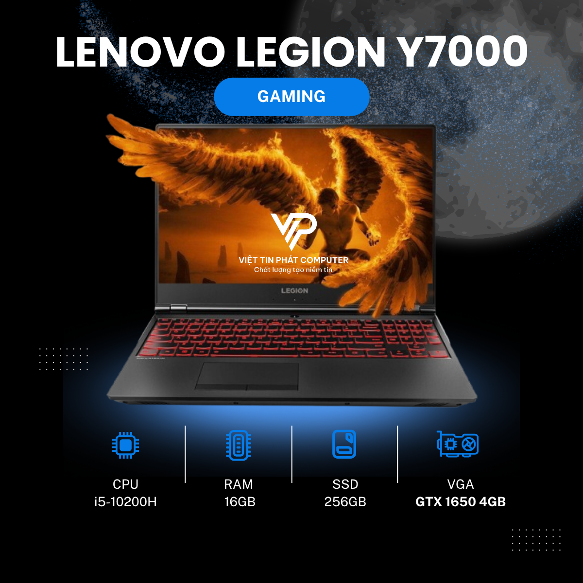 Lenovo Legion Y7000 I5-10200H | 16GB | 512G | GTX1650 4G | 15.6