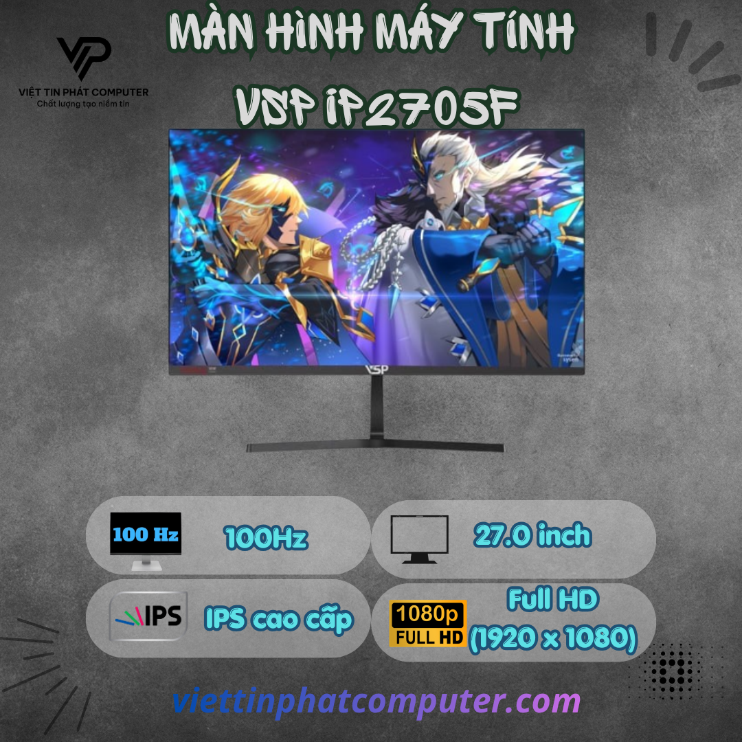 [New] Màn hình máy tính VSP IP2705F 100Hz