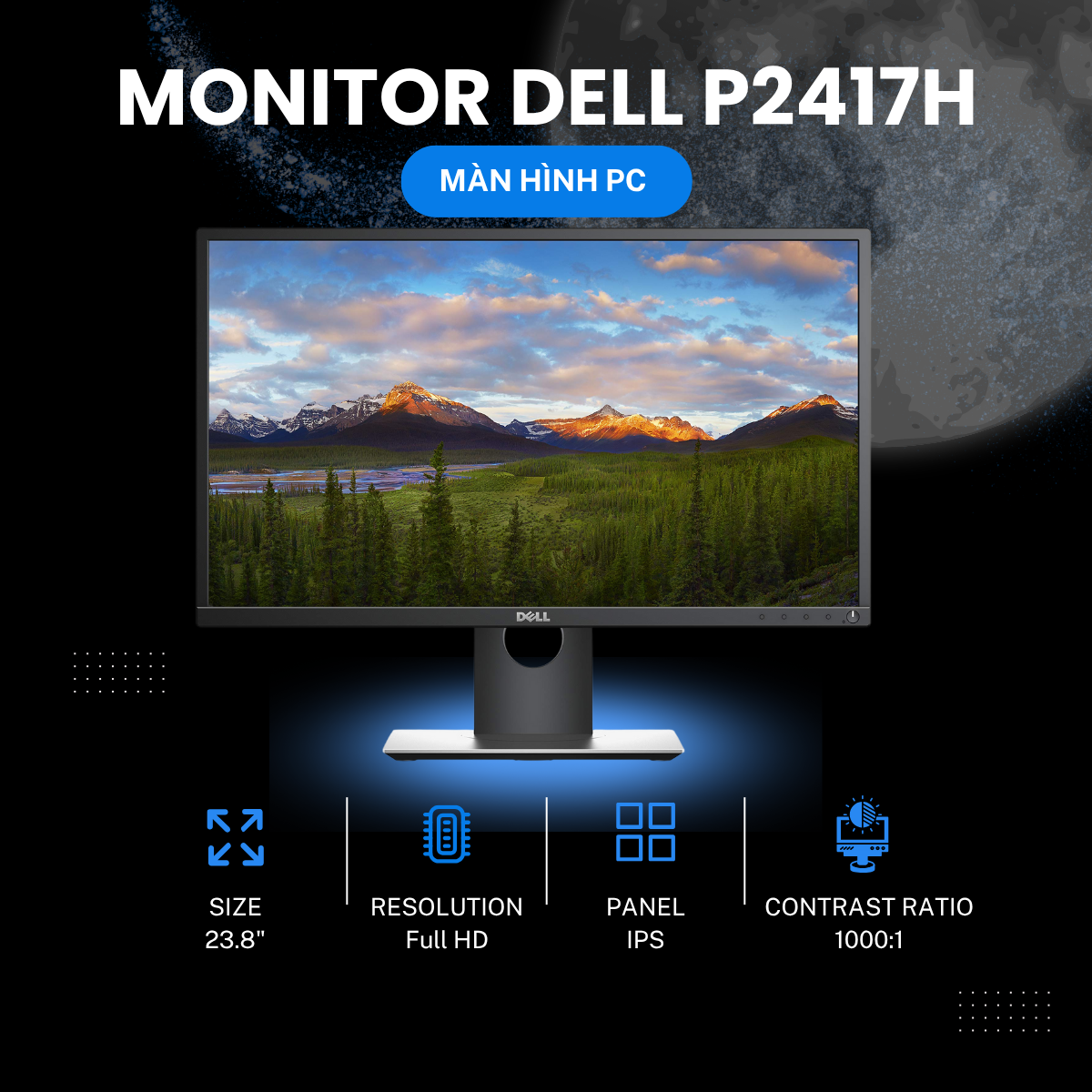 Màn hình Dell P2417H 23.8Inch IPS