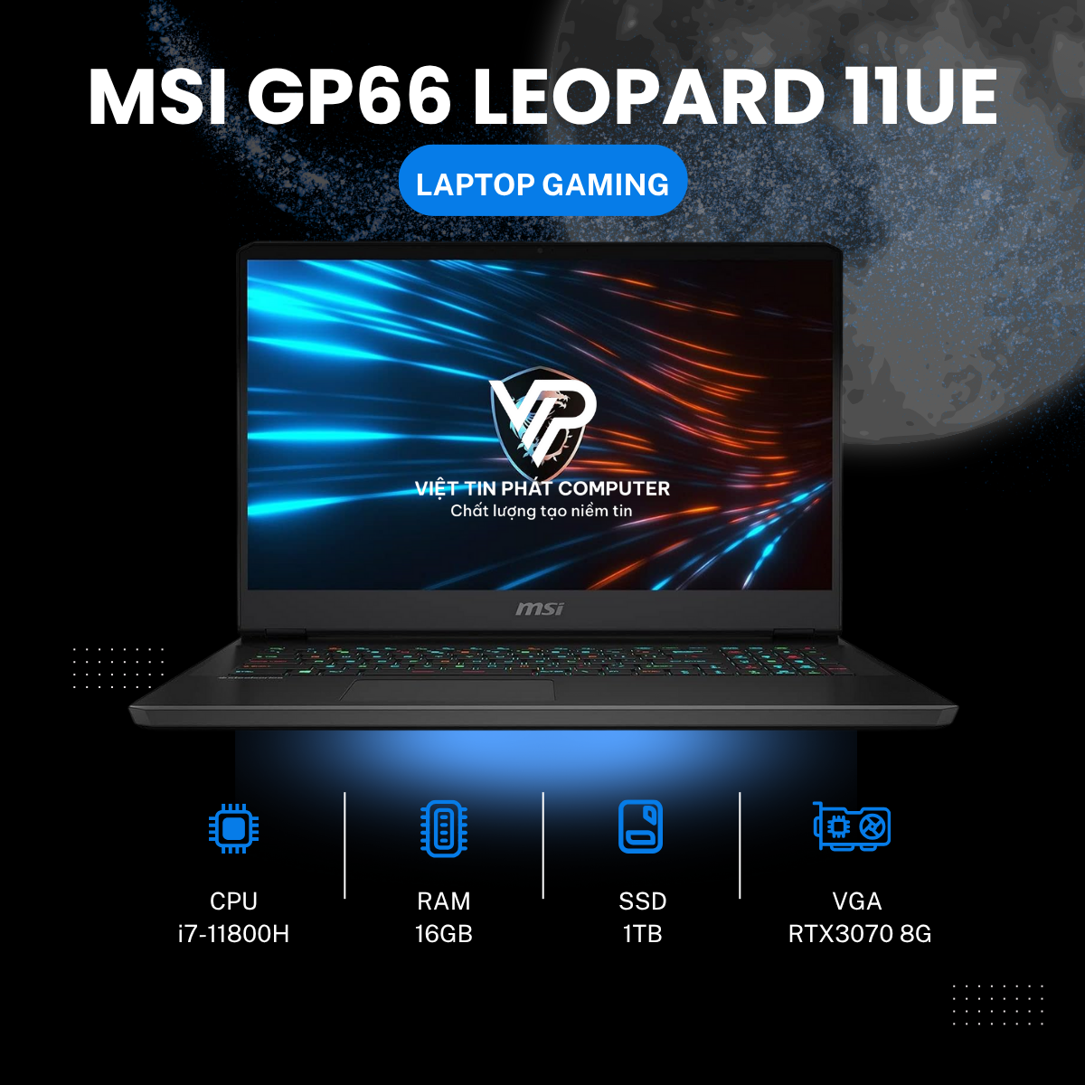 MSI GP66 LEOPARD i7-11800H | 16GB | 1TB | RTX 3070 8GB | 15.6