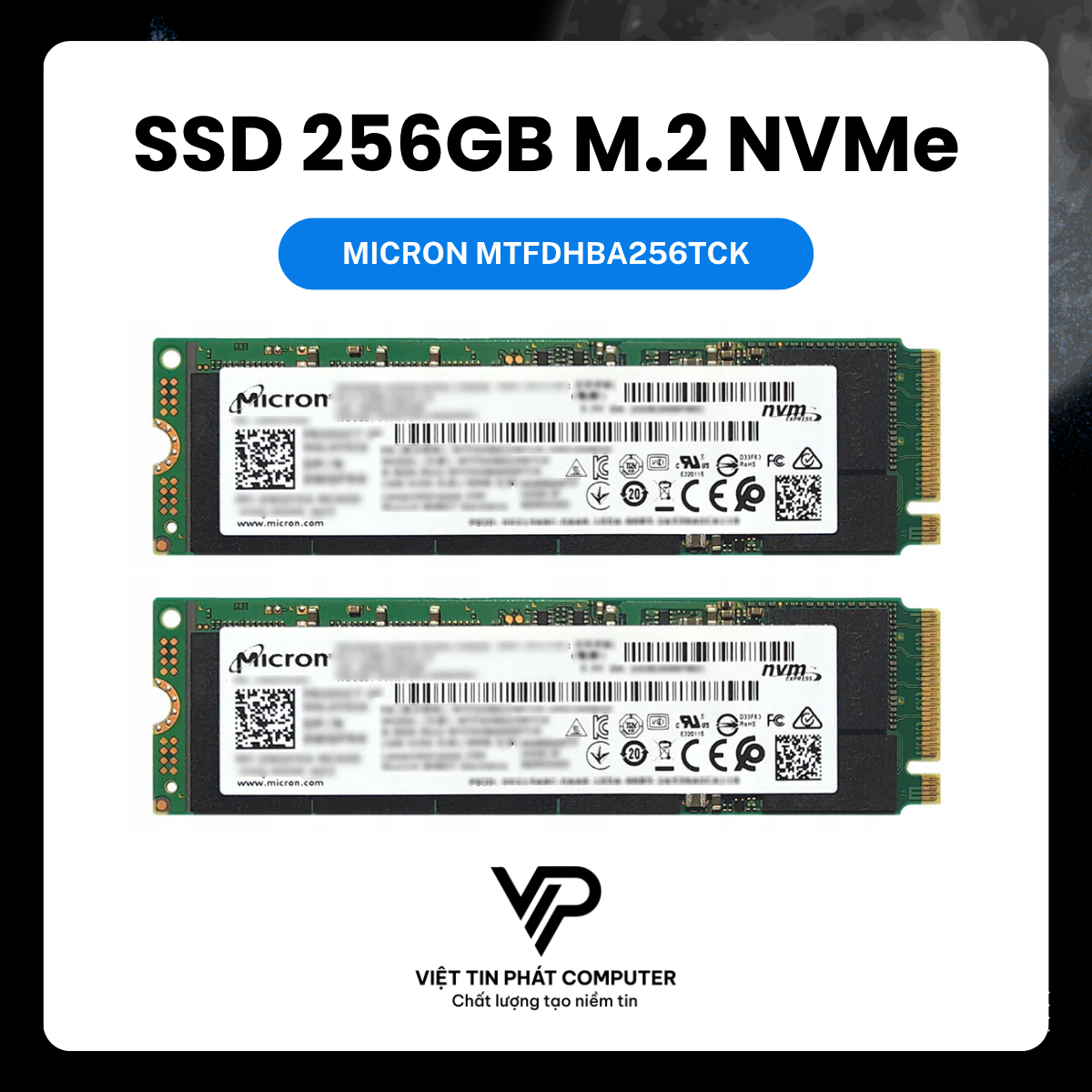 [NEW 100%] MICRON 2200 NVMe SSD 256GB (MTFDHBA256TCK)