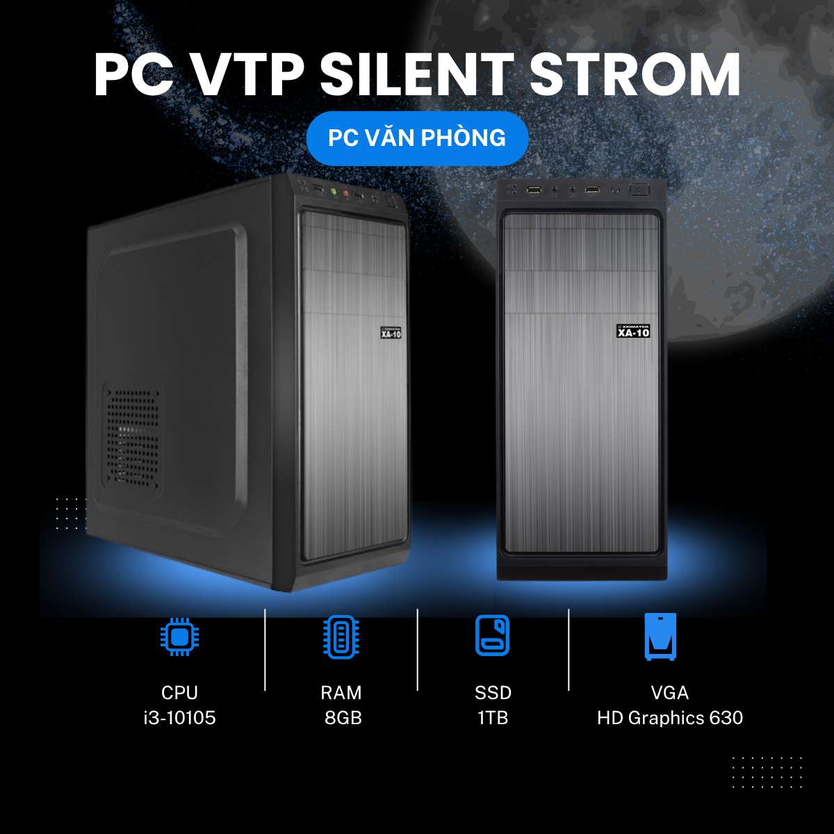 PC VTP HYPERVORTEX i5-10400F | 16GB DDR4 | 256GB NVMe | GTX 1060