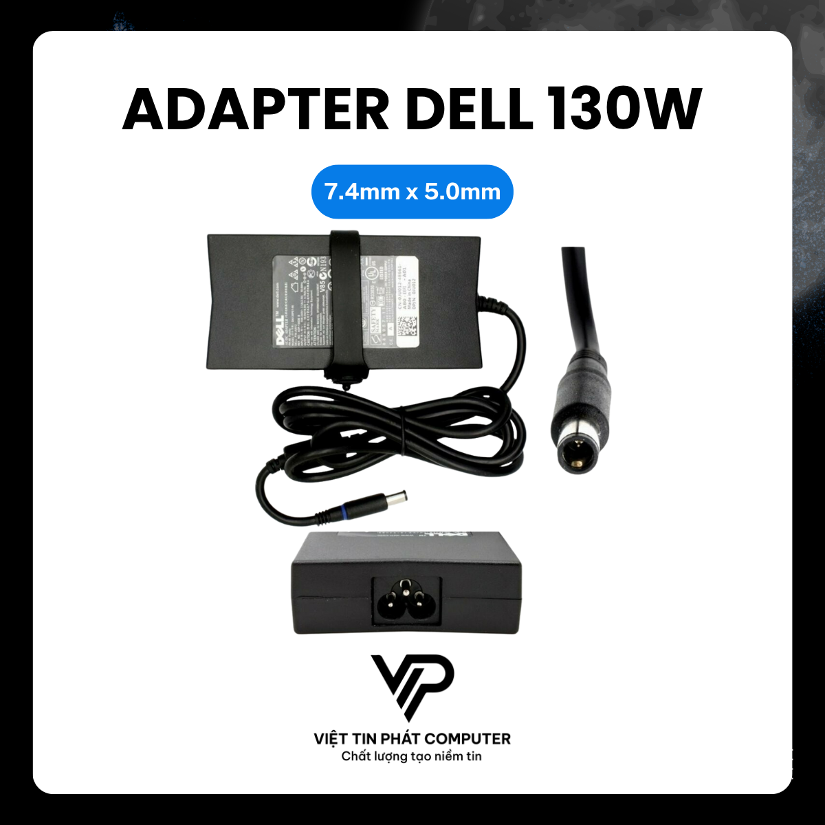 ADAPTER DELL 130W (7.4mm x 5.0mm)