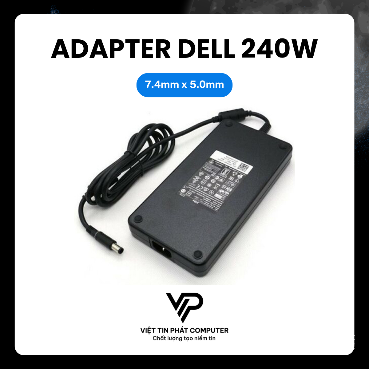 ADAPTER DELL 240W (7.4mm x 5.0mm)