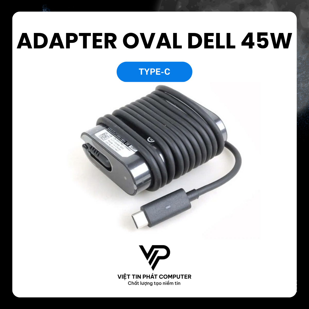 ADAPTER DELL OVAL 45W TYPE-C
