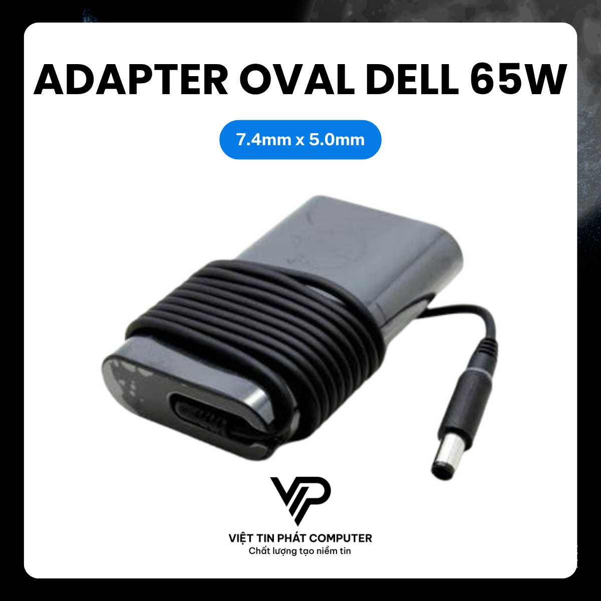 ADAPTER DELL OVAL 65W (7.4mm x 5.0mm)