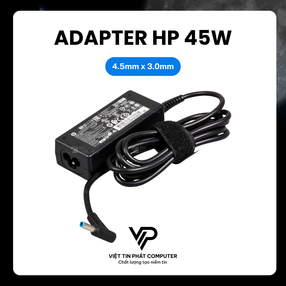 ADAPTER HP 45W (4.5mm x 3.0mm)